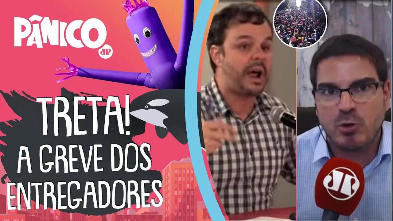 TRETA! Adrilles e Constantino discutem a GREVE DOS ENTREGADORES
