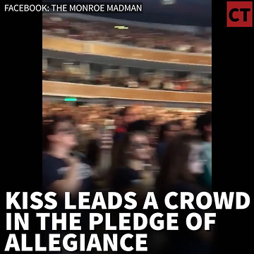 Pledge of Allegiance At Kiss Concert