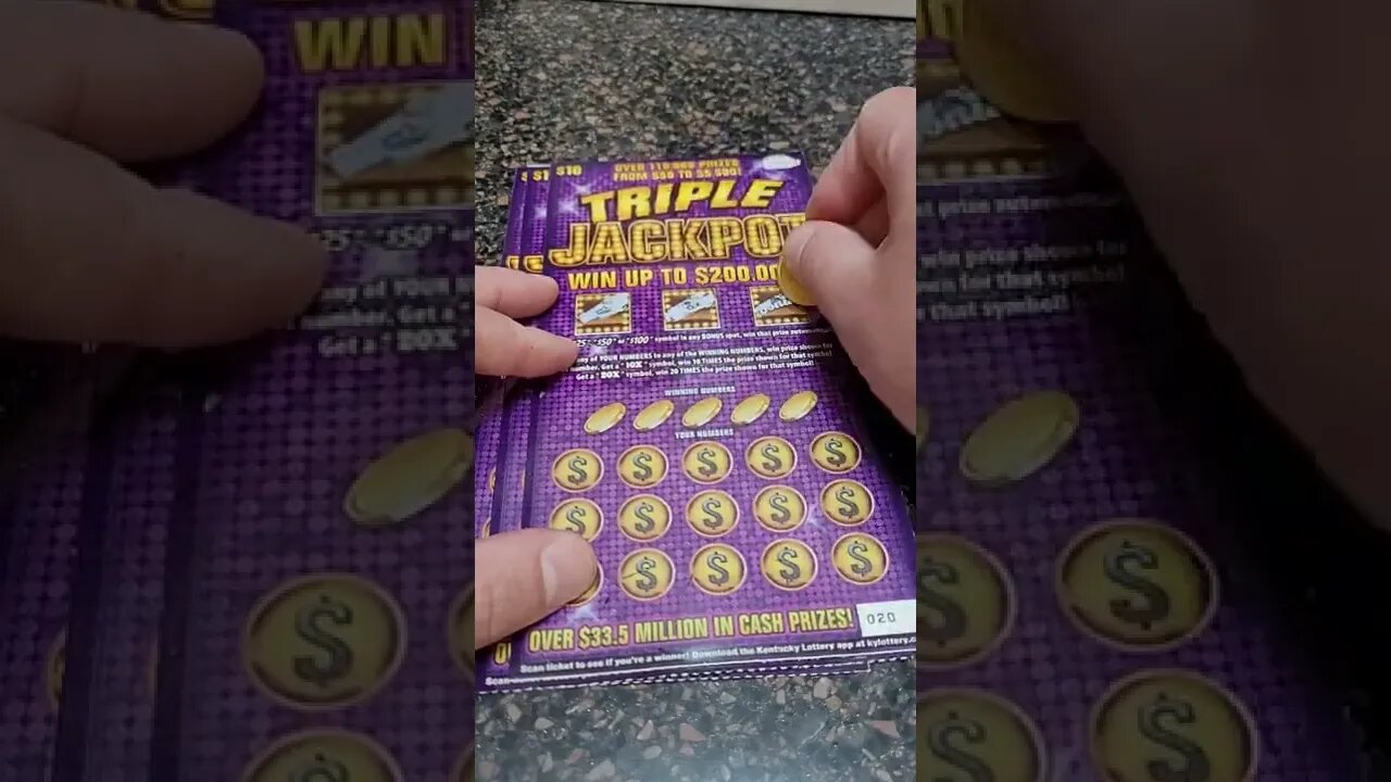 Jackpot Winning Scratch Off Ticket from KY Lottery!