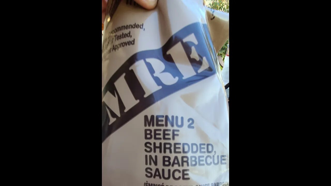 MRE Menu #2 Shredded Beef in BBQ Sauce