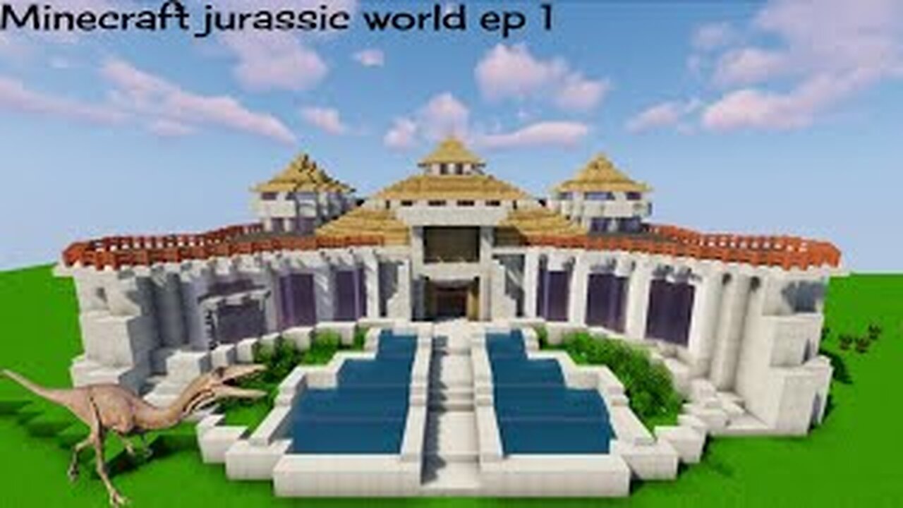 (season 1) (Minecraft jurassic park) ep1 exploring the park