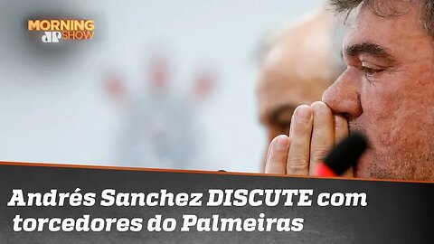 Andrés Sanchez DISCUTE com torcedores do Palmeiras em festa