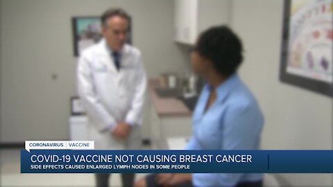 COVID-19 vaccine not causing breast cancer