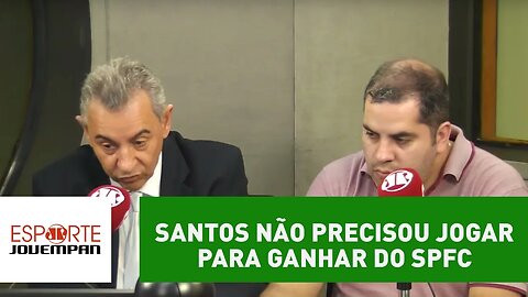 O Santos não precisou jogar futebol para ganhar do São Paulo