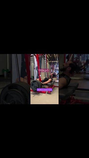 190KGx5 HIP THRUST | Booty Power #shorts #short #gym #tiktok #glutes #hips