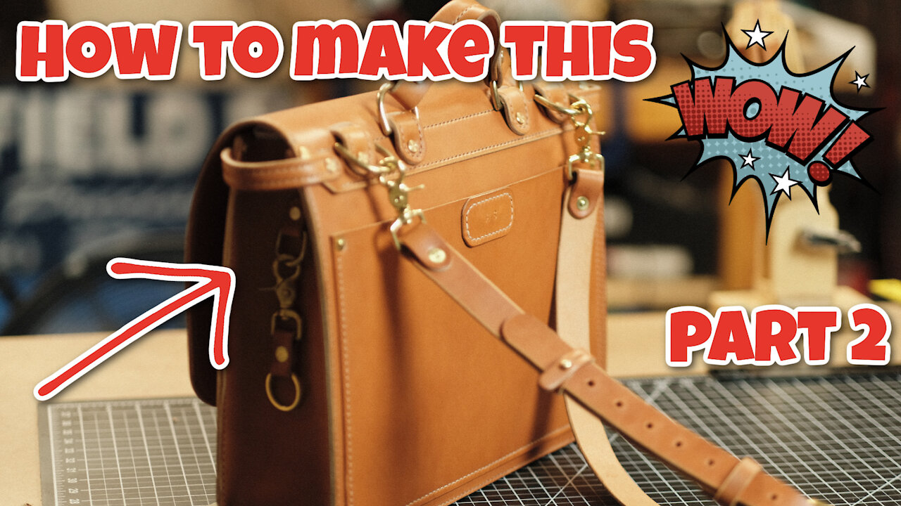 How To Make a Leather Satchel Bag - Part 2 of 6 - Pattern Download