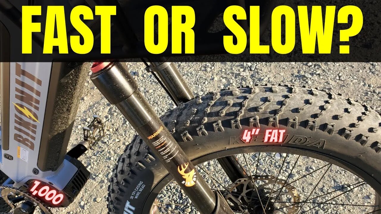 Are fat tires really that much slower?