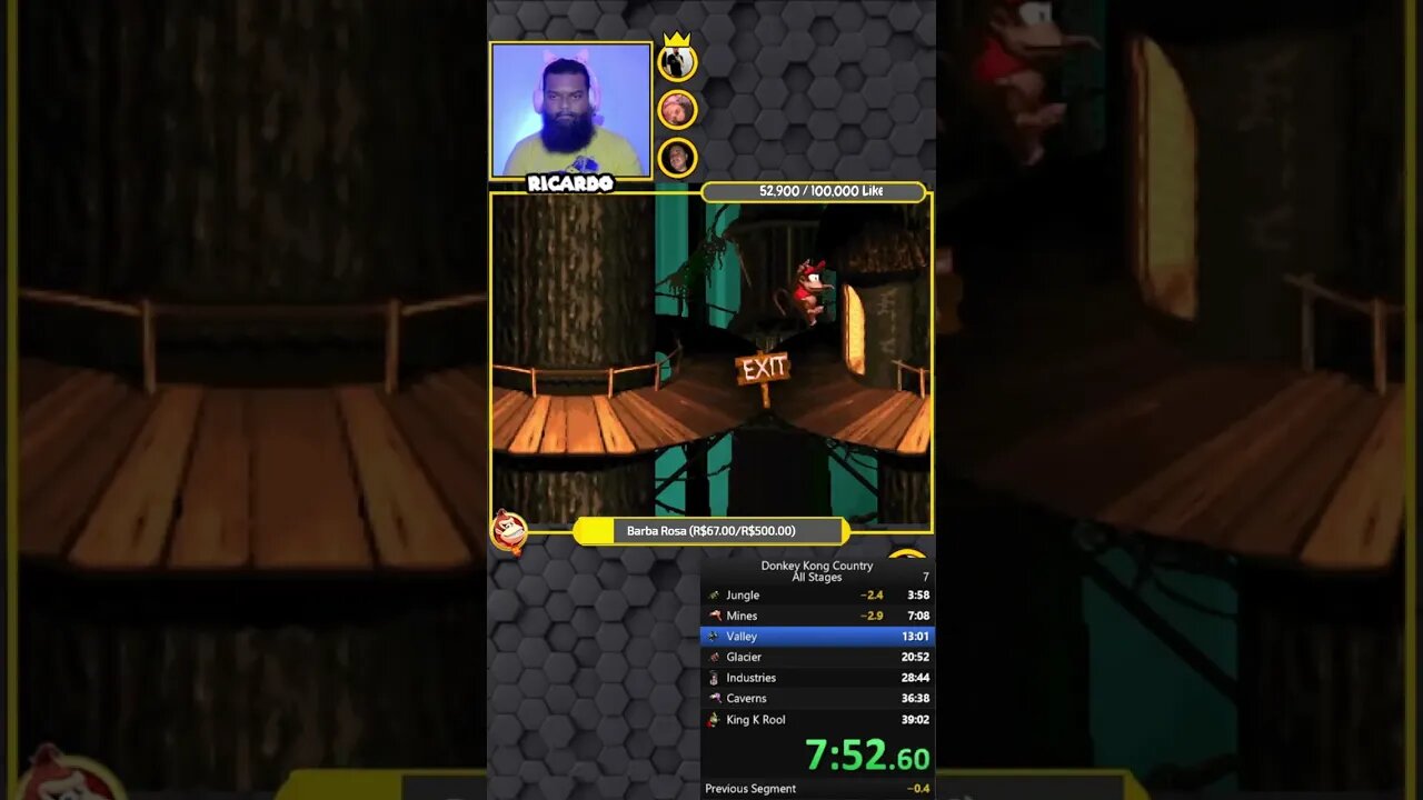 PB Speedrun Donkey Kong Coutry - All Stages: 37:41