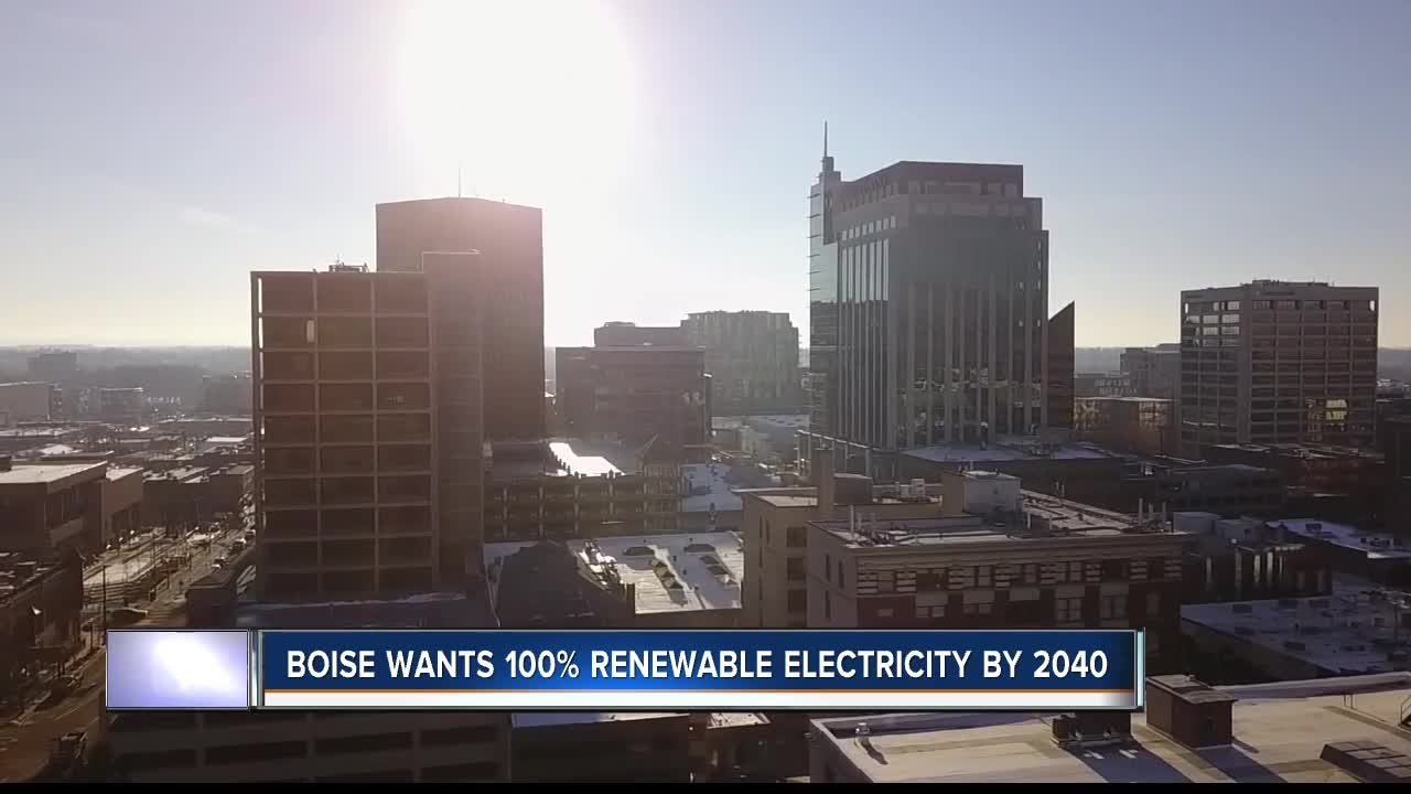 Boise wants 100% renewable energy by 2040