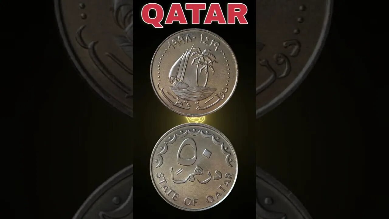 Qatar 50 dirham 1998.#shorts #coinnotesz