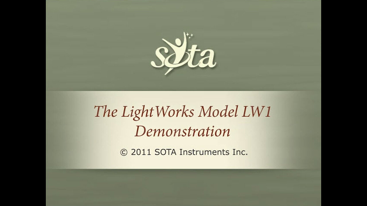 SOTA LightWorks - Model LW1 - Demonstration