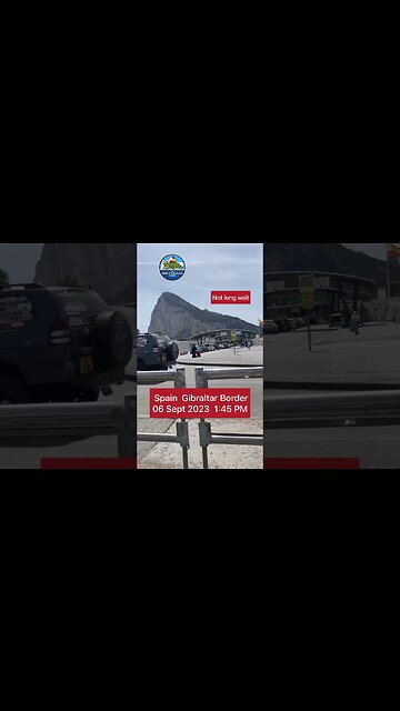 Spain Gibraltar Border 06 Sept 2023