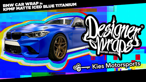 BMW Wrapped in Blue Titanium by Designer Wraps