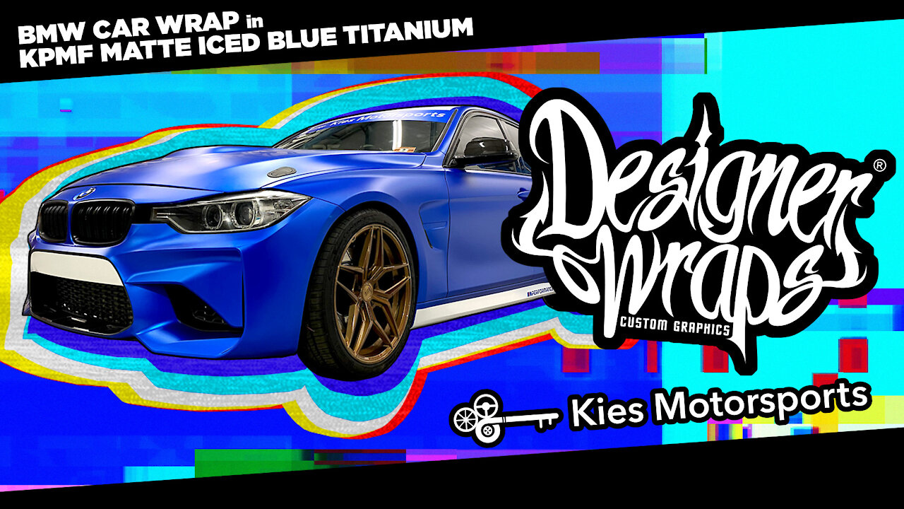 BMW Wrapped in Blue Titanium by Designer Wraps