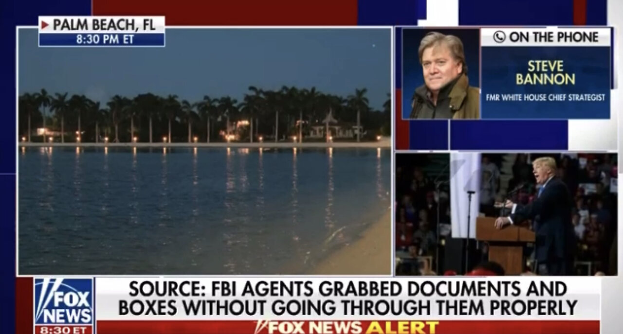 Steve Bannon On The FBI Raid Of Trumps Mara-A-Lago Home