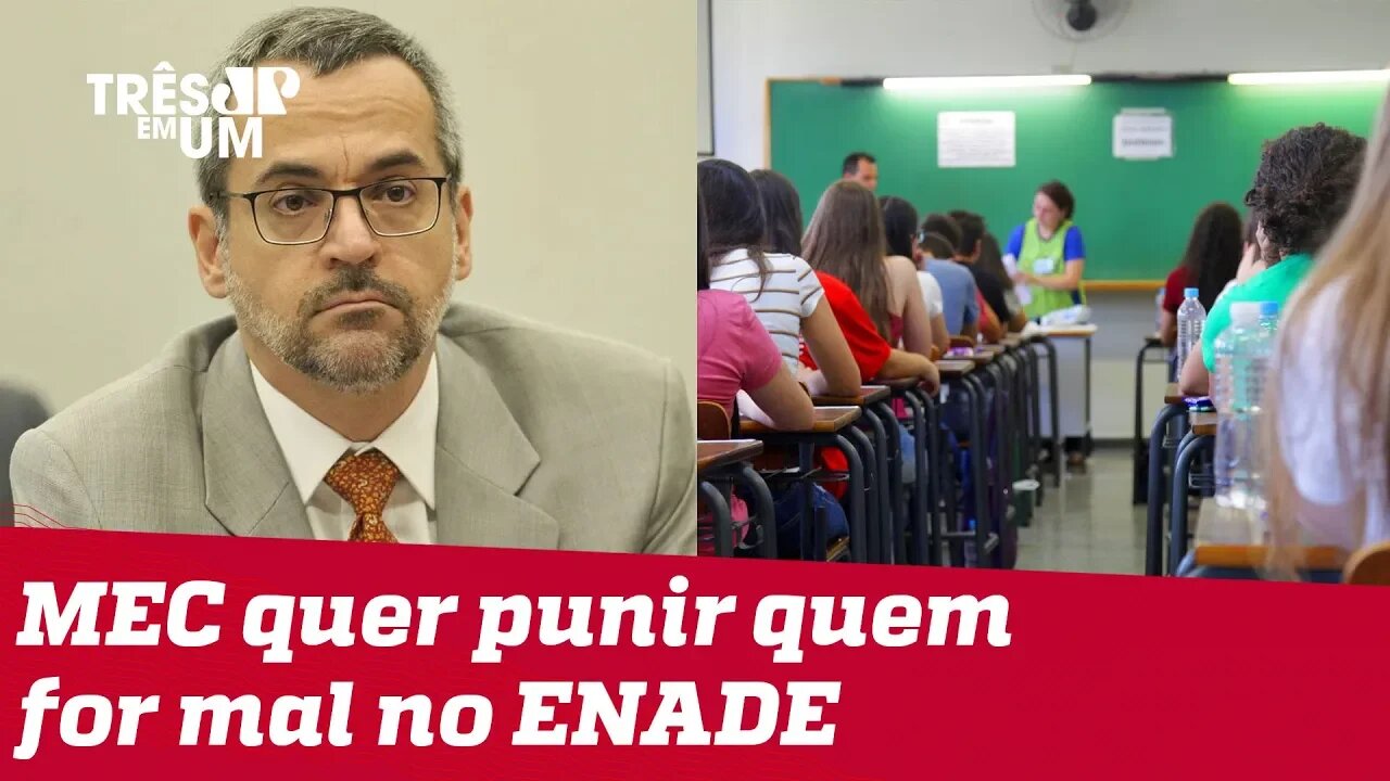 MEC analisa punir estudantes com desempenho ruim no ENADE