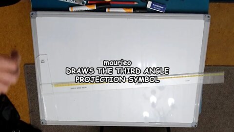 maurieo DRAWS THE THIRD ANGLE PROJECTION SYMBOL