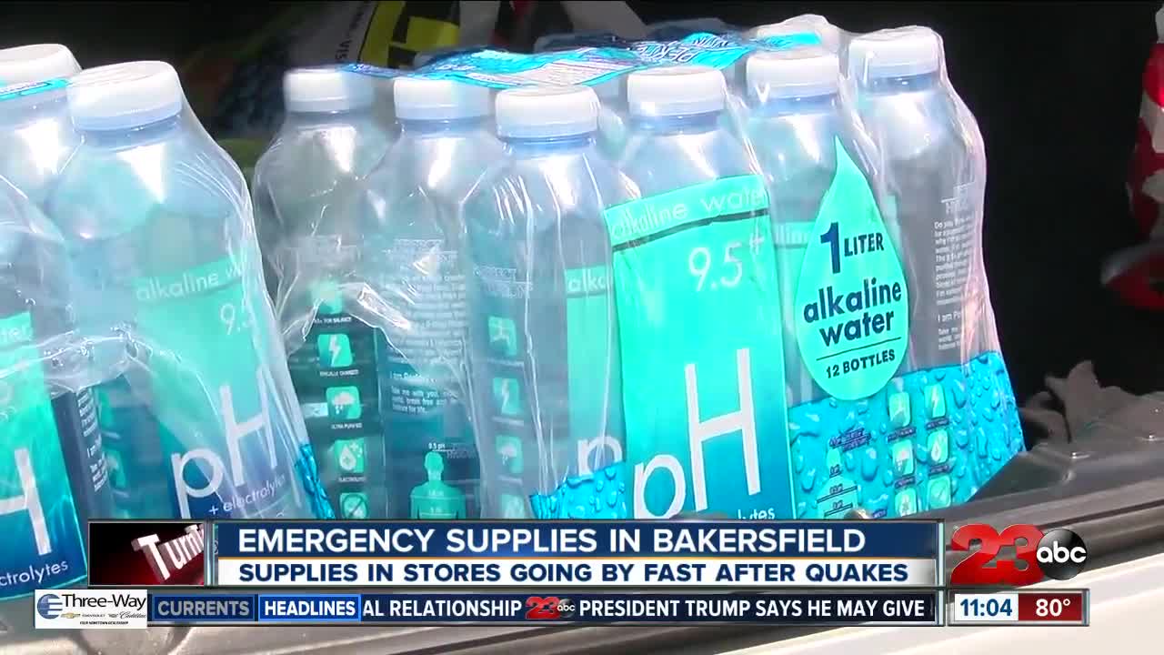 Earthquake Aftermath: Kern County residents continue to stock up on supplies