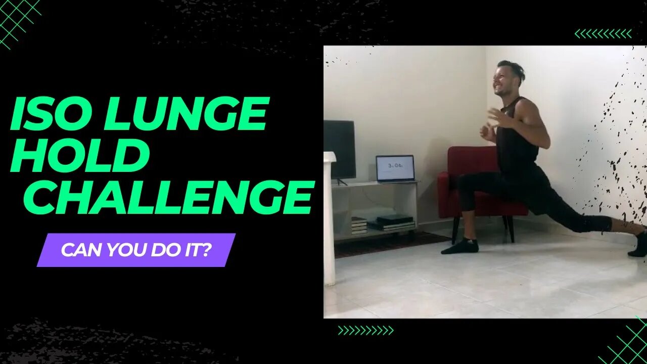 5 Minute ISO Lunge Hold Challenge (How long can you hold it)