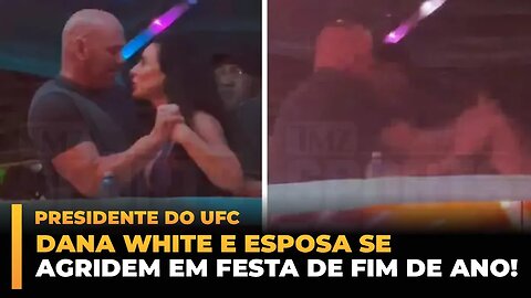 DANA WHITE E ESPOSA SE AGRIDEM EM EVENTO DE FIM DE ANO