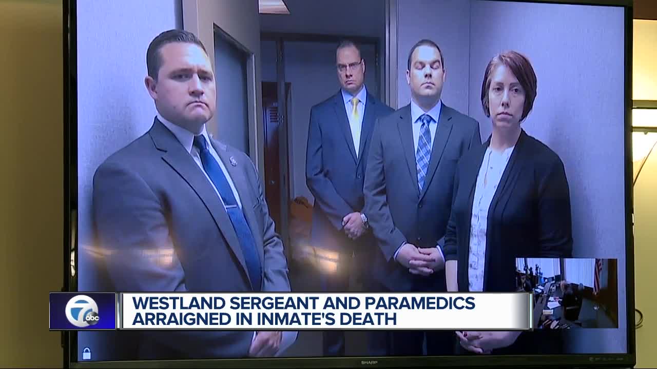 Westland police sergeant, two EMTs charged in death of jail inmate