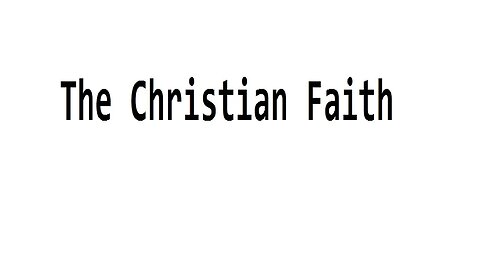 The Christian Faith