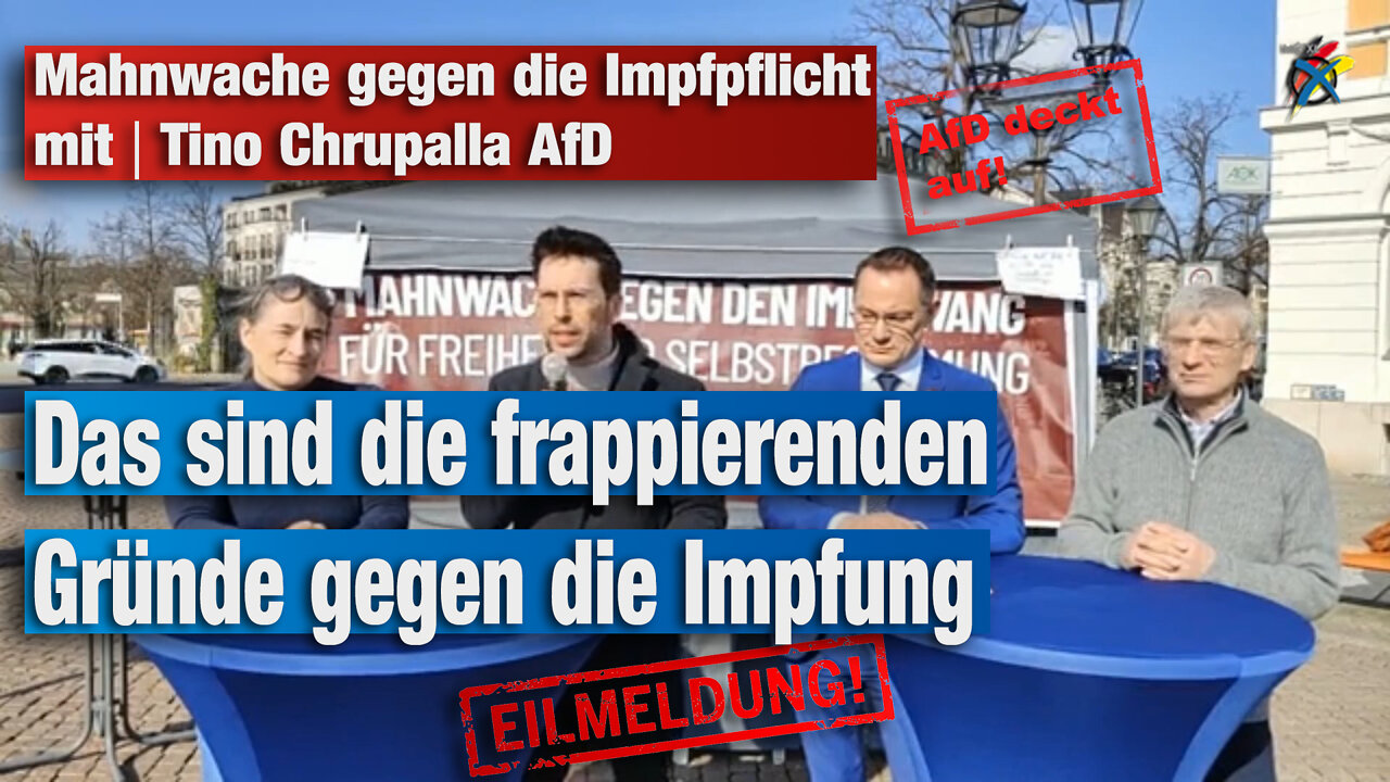 Mahnwache gegen die Impfpflicht | Tino Chrupalla AfD