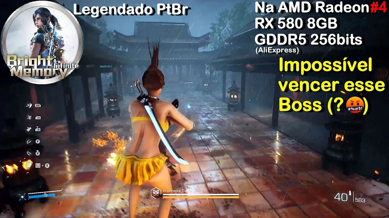 Impossível vencer esse Boss (Chefão)? Bright Memory Infinite (#4) - Radeon RX 580 8GB GDDR5 256bits