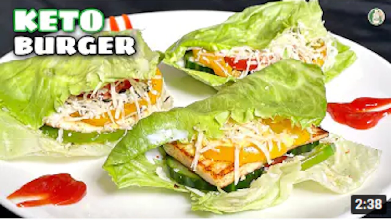 Keto Burger Recipe - Veg Paneer Keto Burger | Quick and Easy low carb Keto recipe