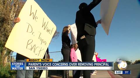 Parents voicing concerns over principals removal