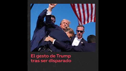 El gesto de Trump ensangrentado tras ser alcanzado por un disparo