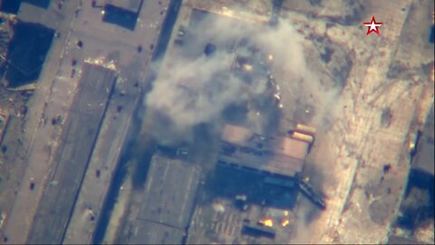 Russian UAV destroyed a Ukrainian tank in the industrial zone