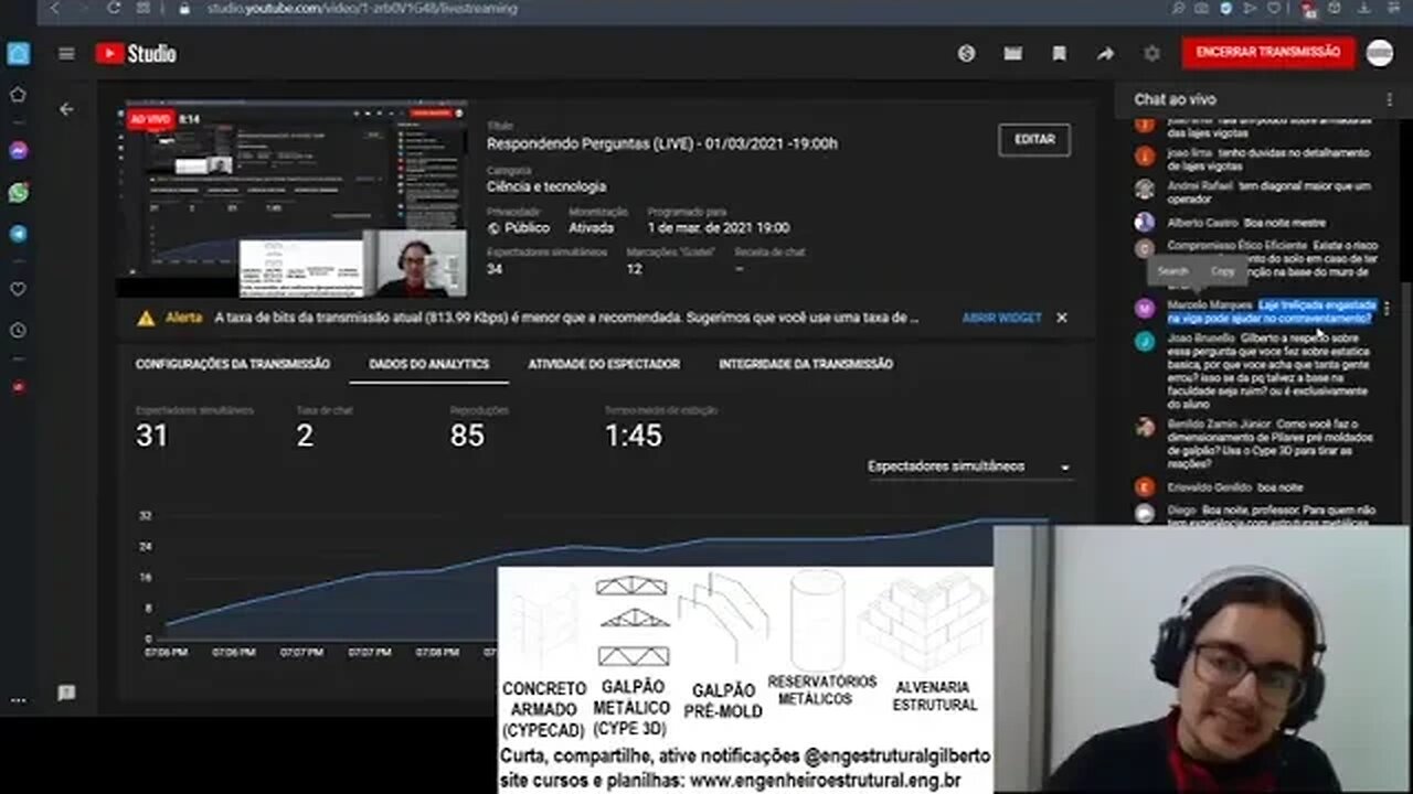 Respondendo Perguntas Live 01032021 1900H