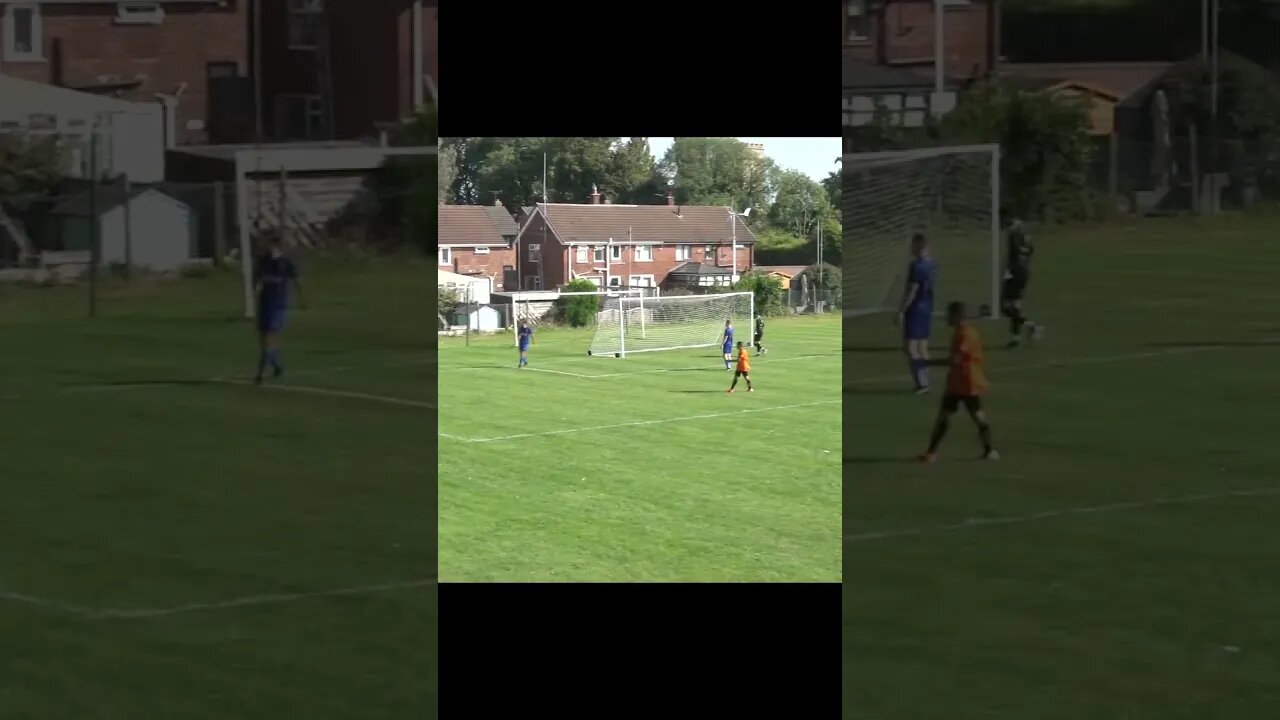 Cleared Off The Line! | Defender Makes Goal-Saving Header #grassrootsfootball #football #shorts