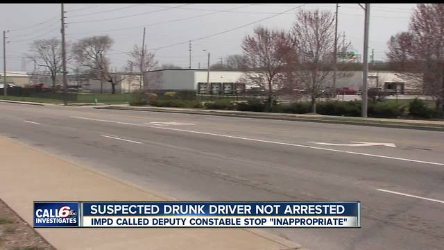 Suspected drunk driver walks away from criminal charges after a deputy constable tells him to pull over