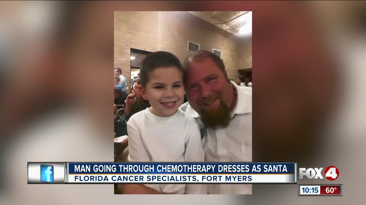 Cancer patient dresses as Santa