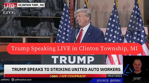 Trump Speaking LIVE in Clinton Township, MI