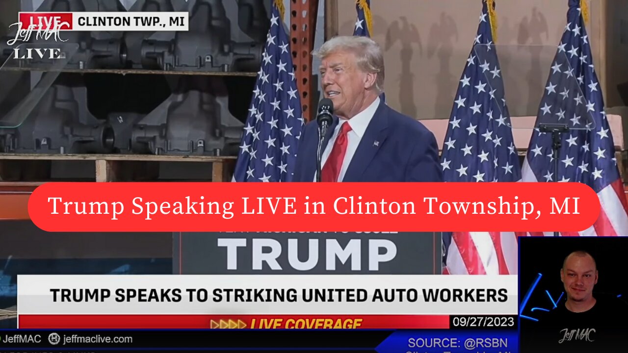 Trump Speaking LIVE in Clinton Township, MI