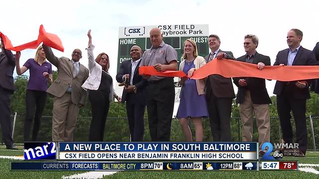 New CSX Field opens in South Baltimore