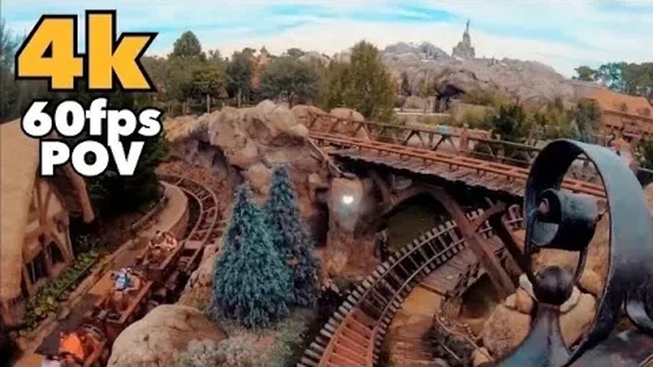 [4k] Seven Dwarfs Minetrain - Disney’s Magic Kingdom