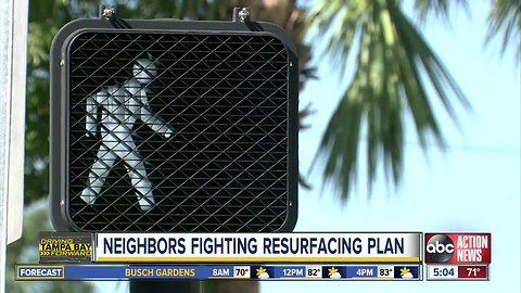 Tampa neighbors want Bay to Bay repaying project delayed