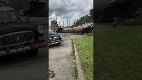 Old cop car and Plane, Edinburgh Indiana