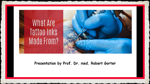 What are tattoo inks made from