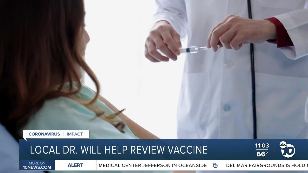 San Diego doctor will help review COVID-19 vaccine