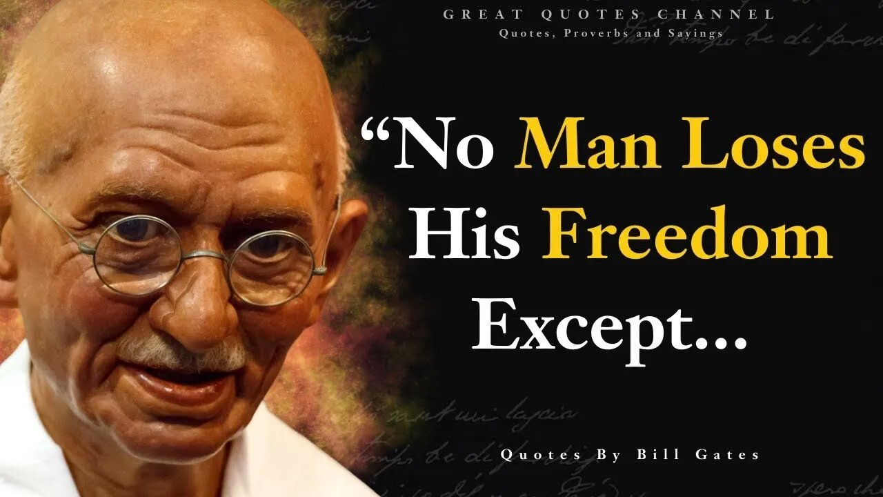 Mahatma Gandhi — Quotes That Will Inspire You To Lead A Meaningful Life l Mahatma Gandhi