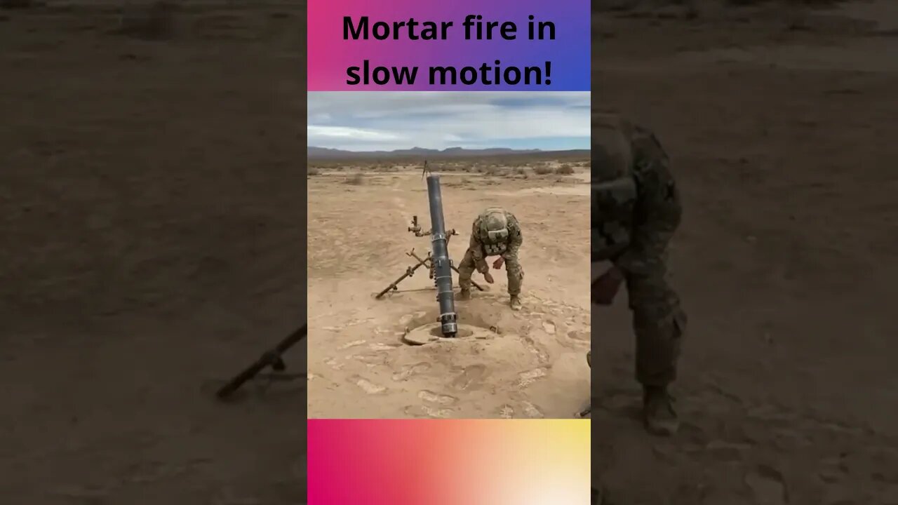 Mortar fire in slow motion! #amazing #beauty