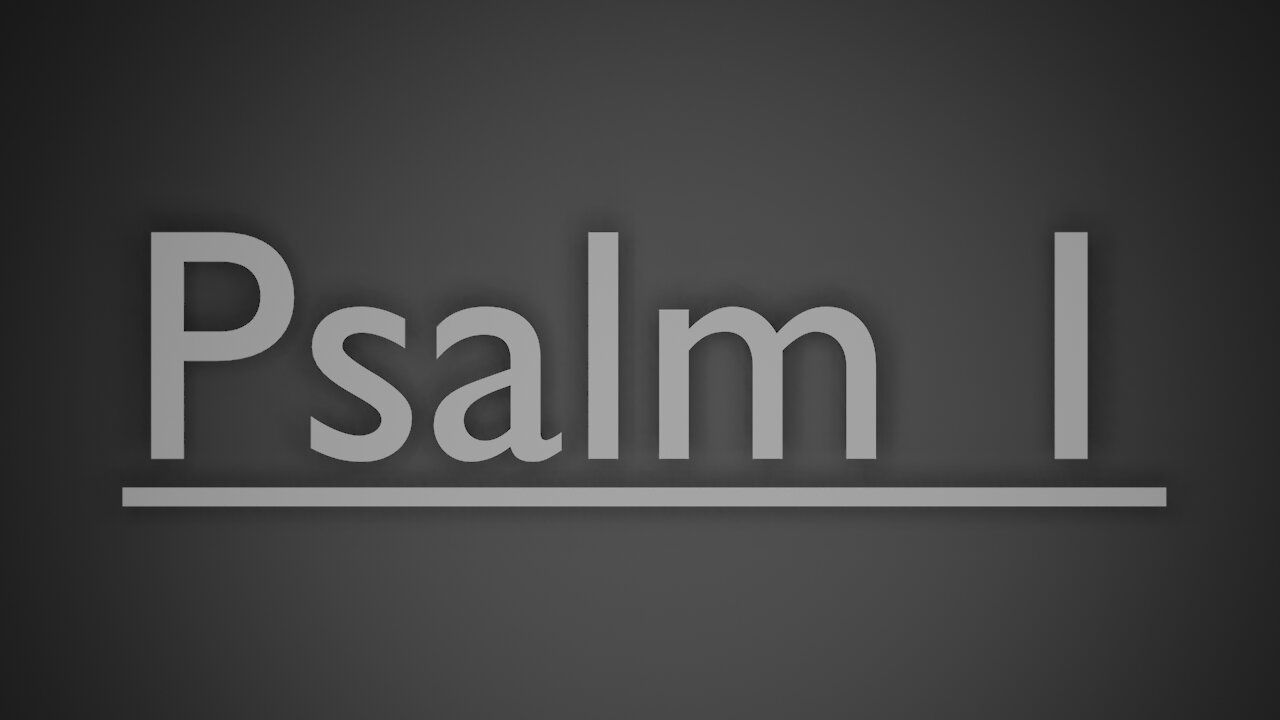 Psalm 1 (ASV 1901)