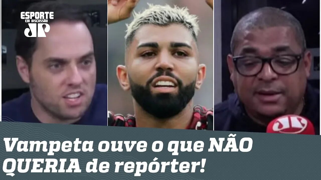 "Eu vi como foi Flamengo x River!" Vampeta ouve o que NÃO QUERIA de repórter!