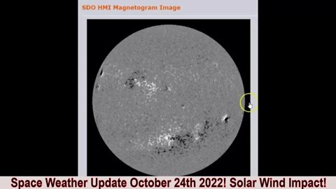 Space Weather Update October 24th 2022! 581 K/S Solar Winds!