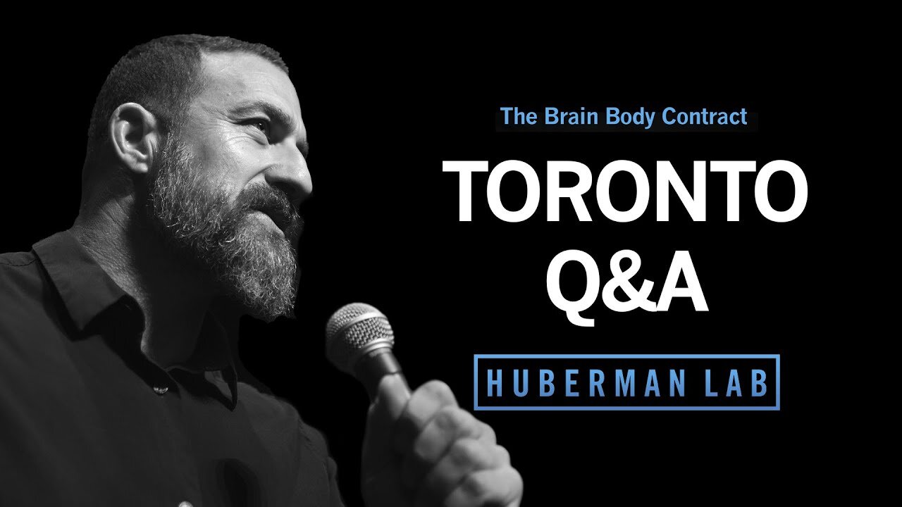 LIVE EVENT Q&A: Dr. Andrew Huberman Question & Answer in Toronto, ON